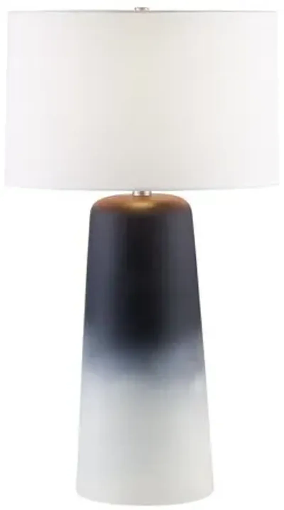 Dune Ceramic Table Lamp - Ombre Blue/White