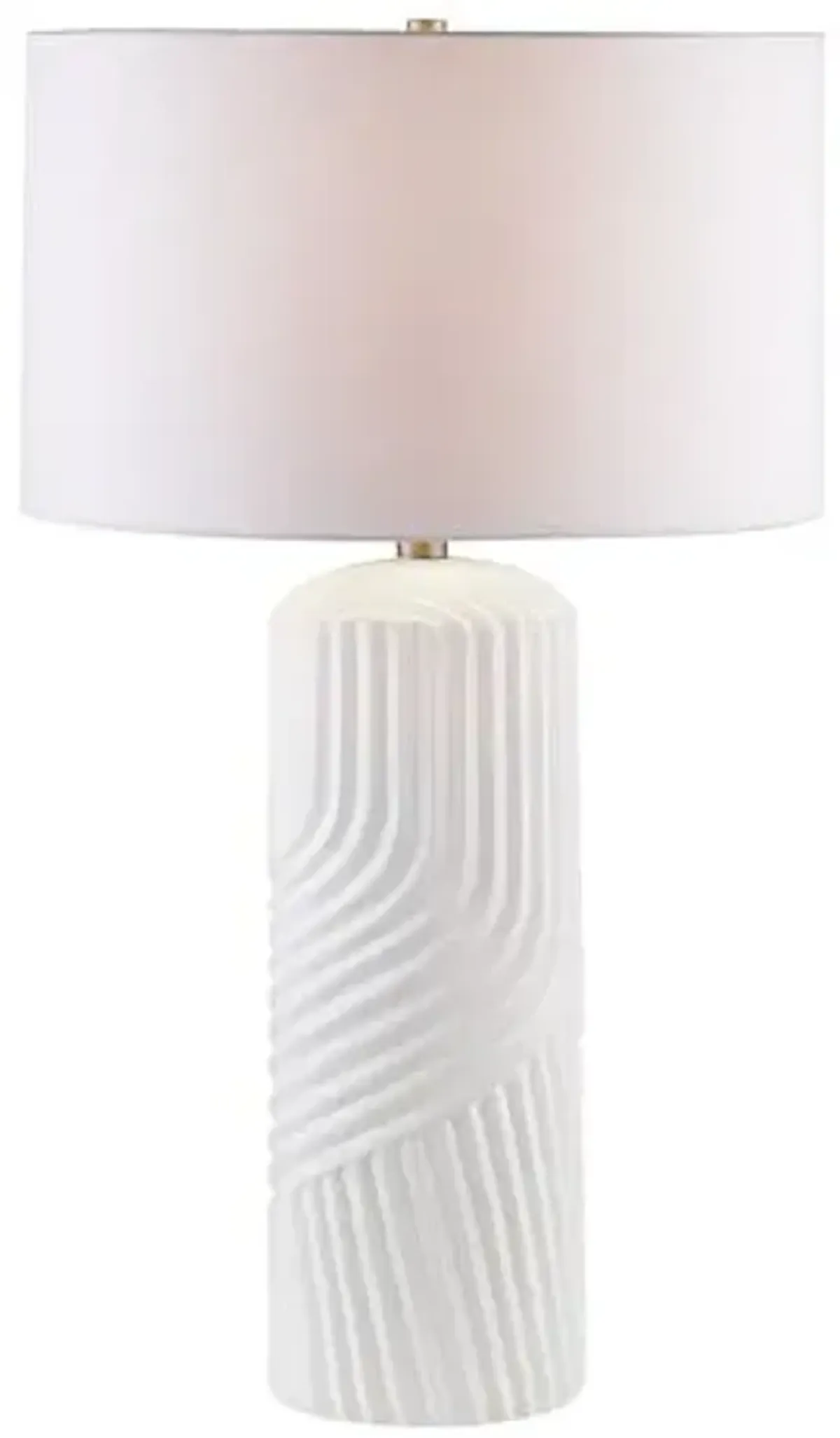 Cypress Ceramic Table Lamp - White