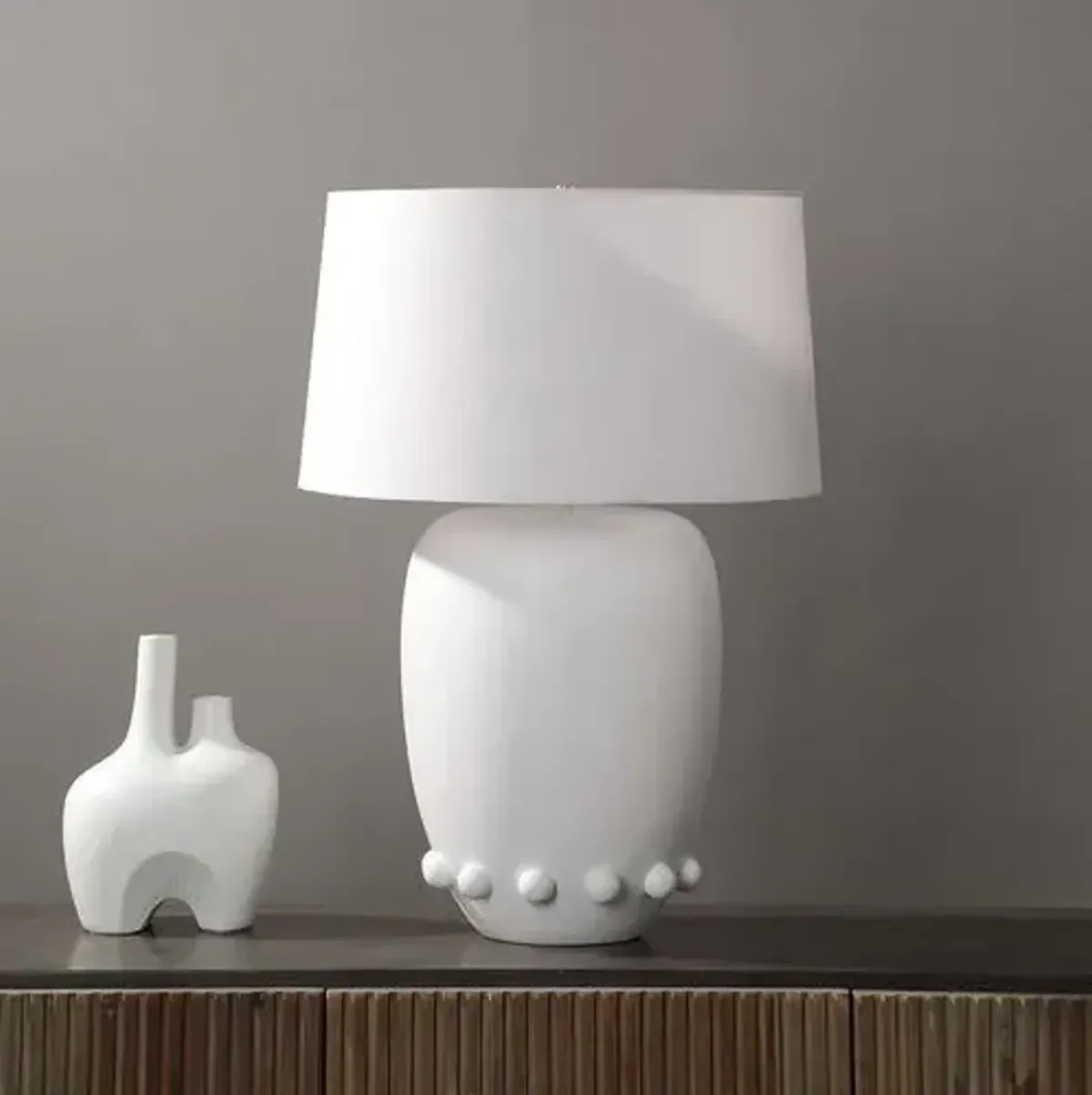 Aster Ceramic Table Lamp - Off-White