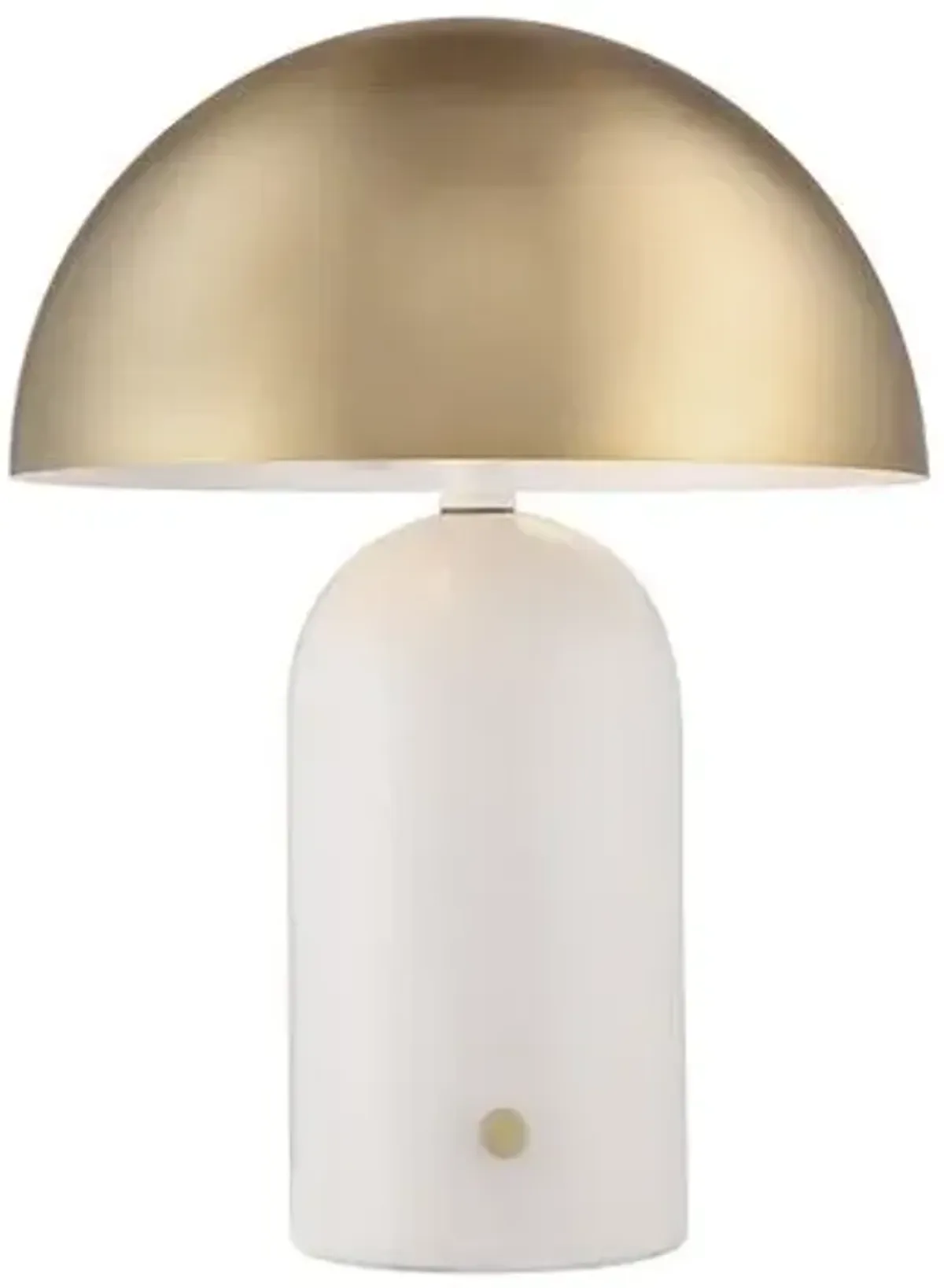 Zariel Dome Table Lamp - White/Brass - Yellow