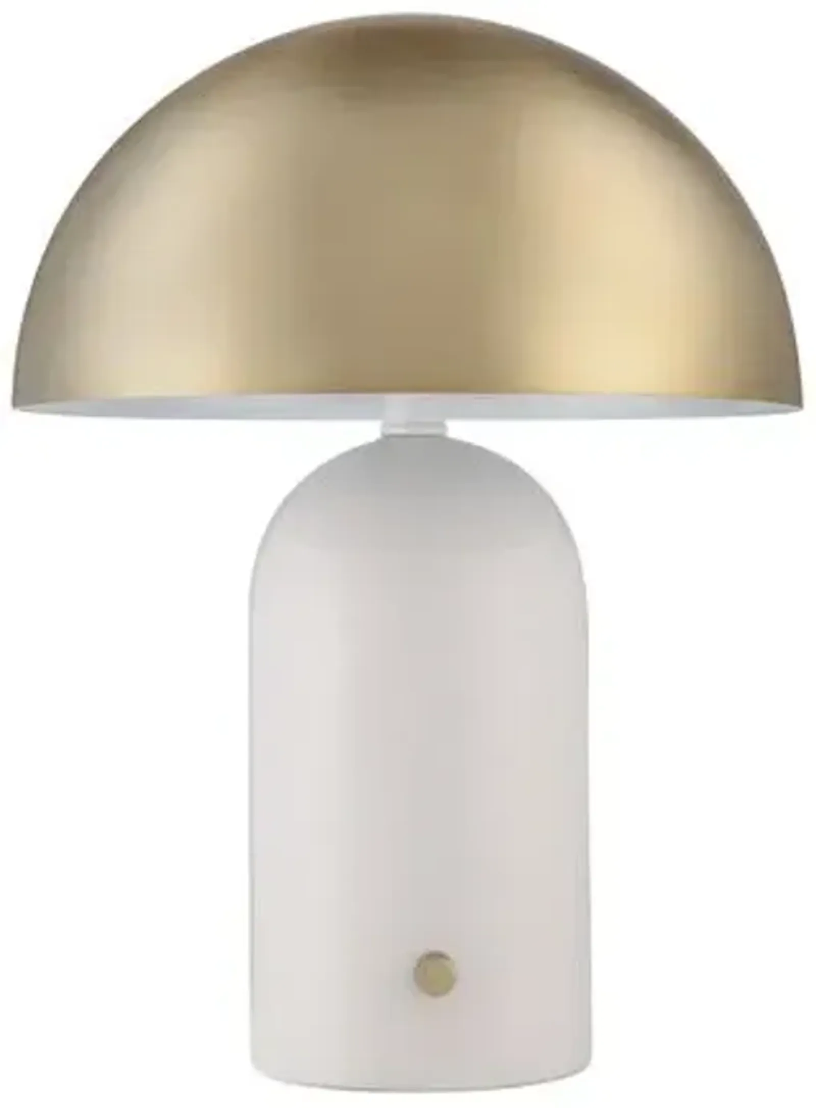 Zariel Dome Table Lamp - White/Brass - Yellow