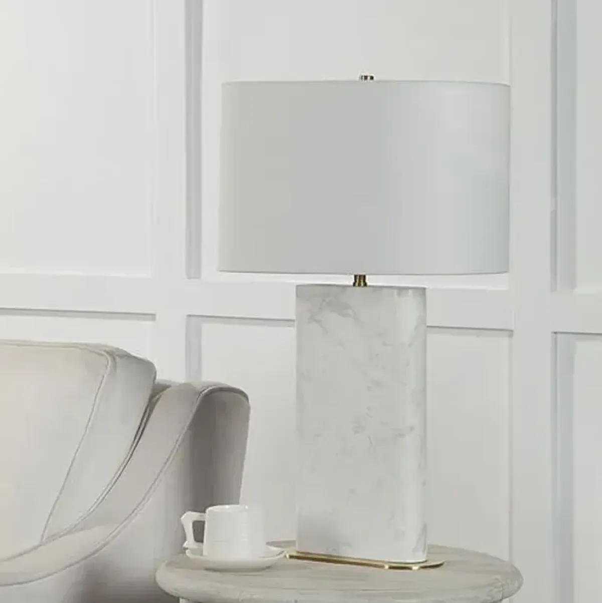 Altheon Marble Table Lamp - Natural White