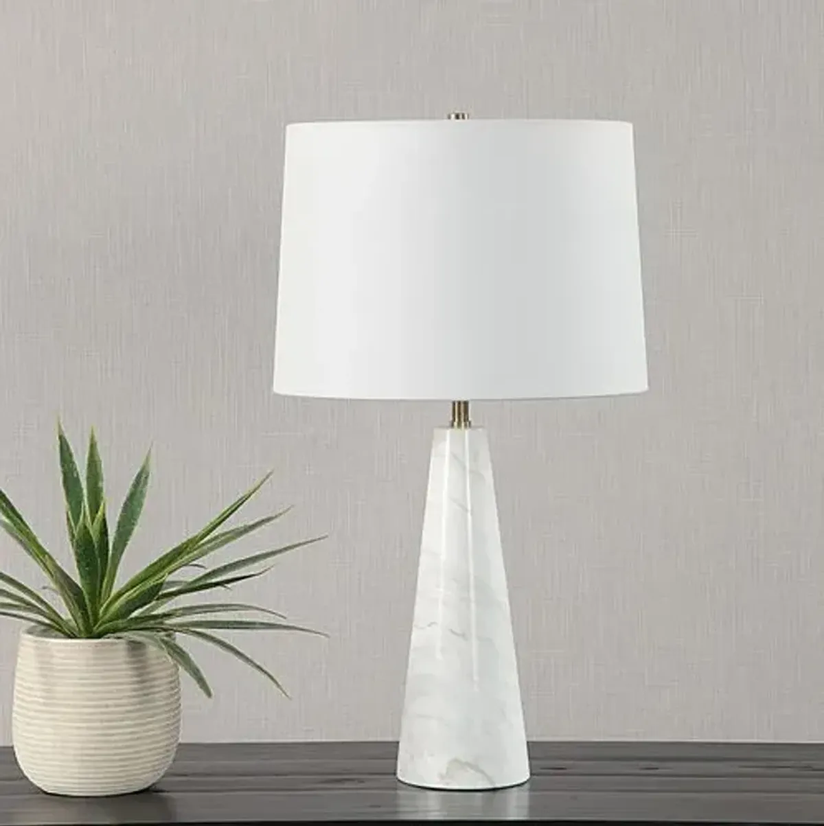 Elix Marble Table Lamp - Natural White