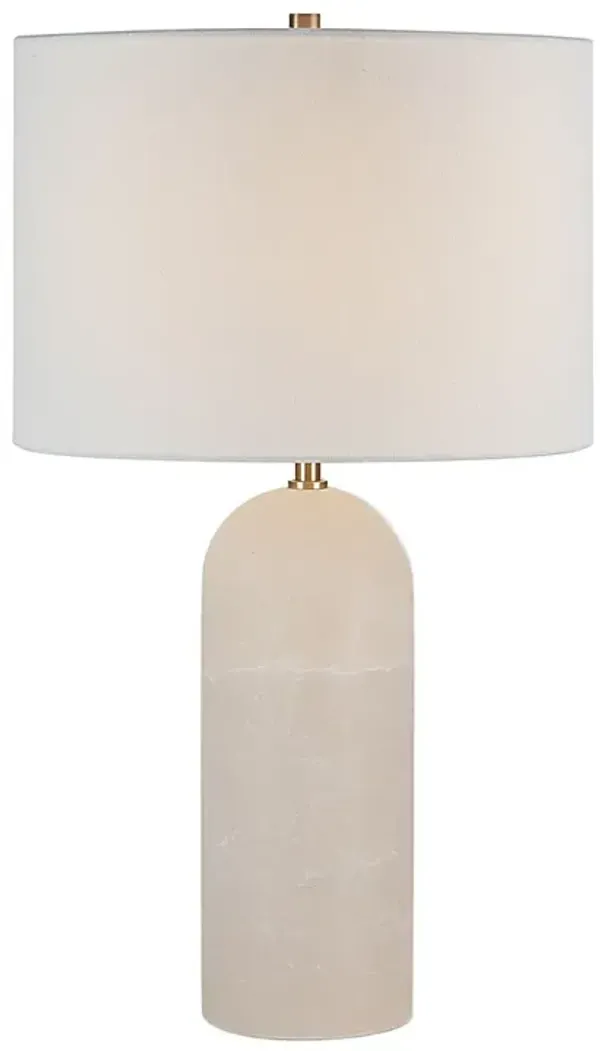 Melisandre Table Lamp - Cream - White