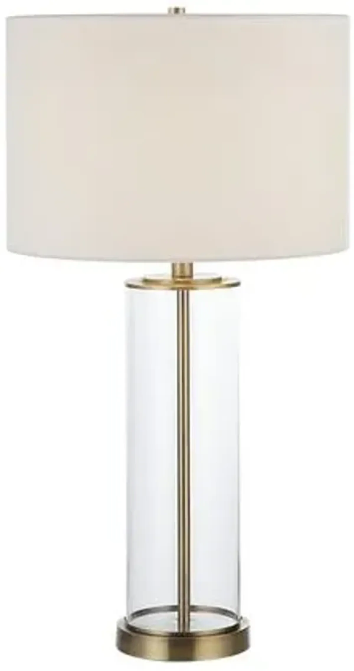 Set of 2 Kaelis Glass Table Lamp - Brass - Yellow