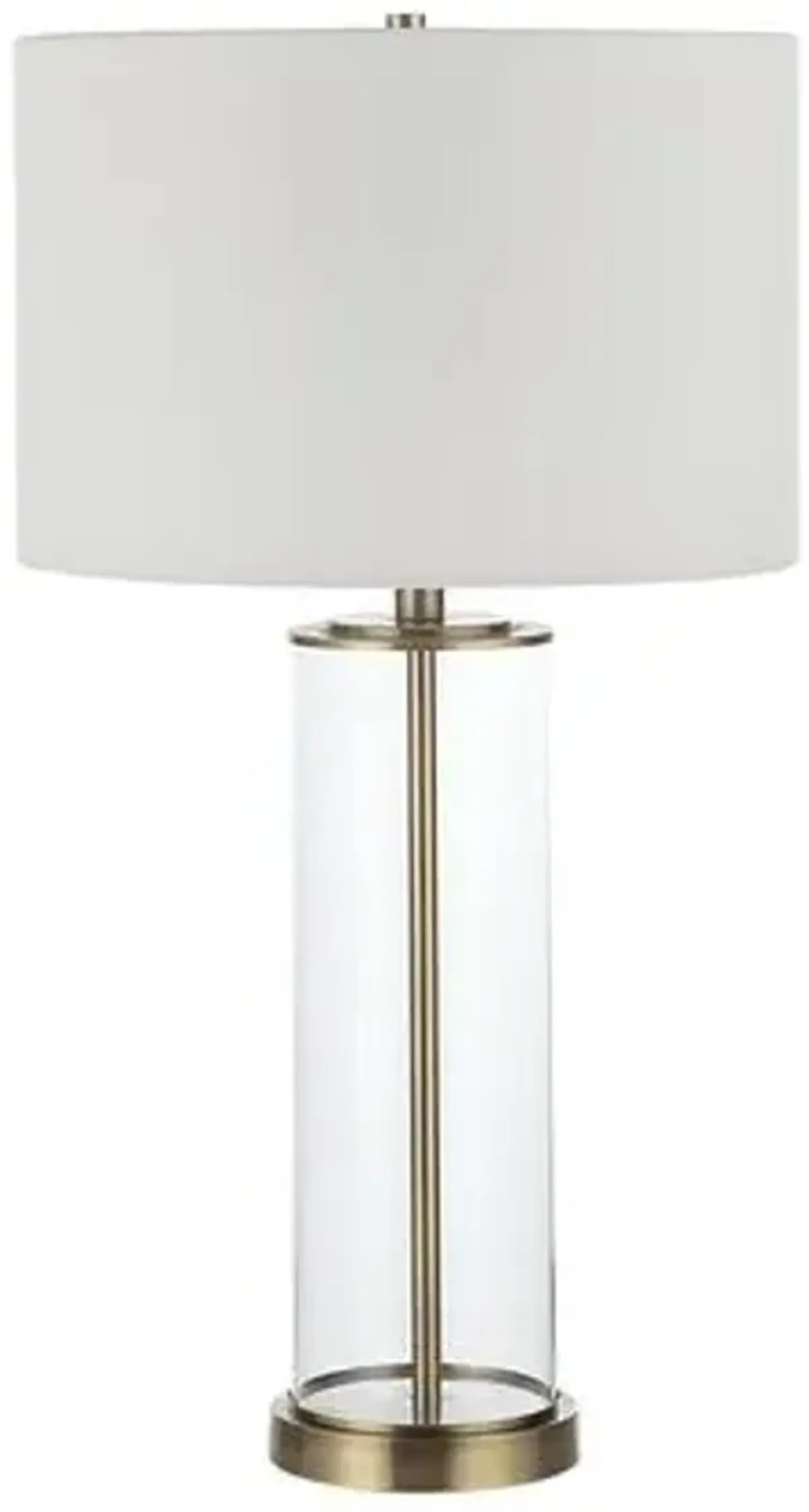 Set of 2 Kaelis Glass Table Lamp - Brass - Yellow