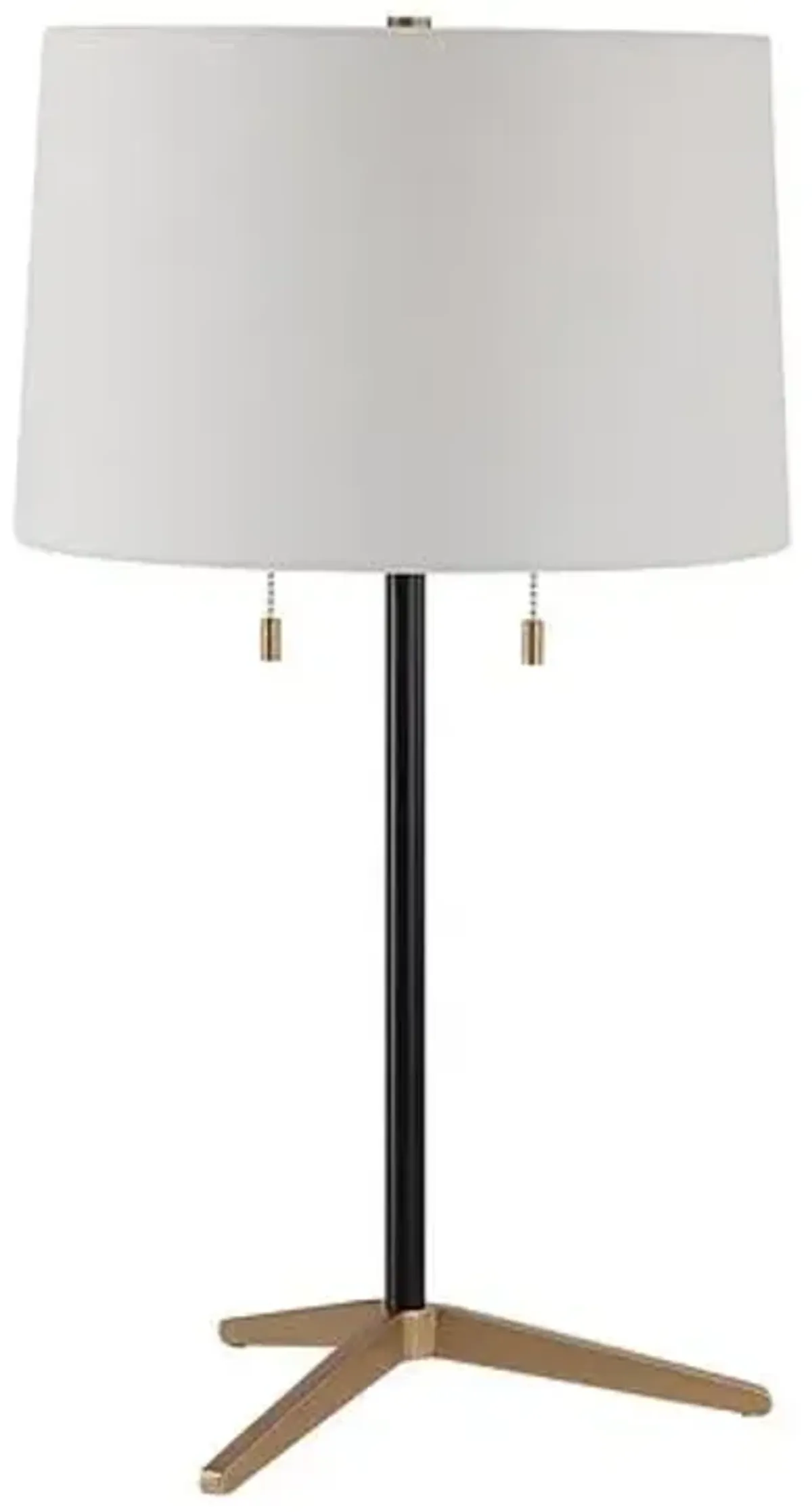 Set of 2 Meliora Table Lamps - Black/Brass