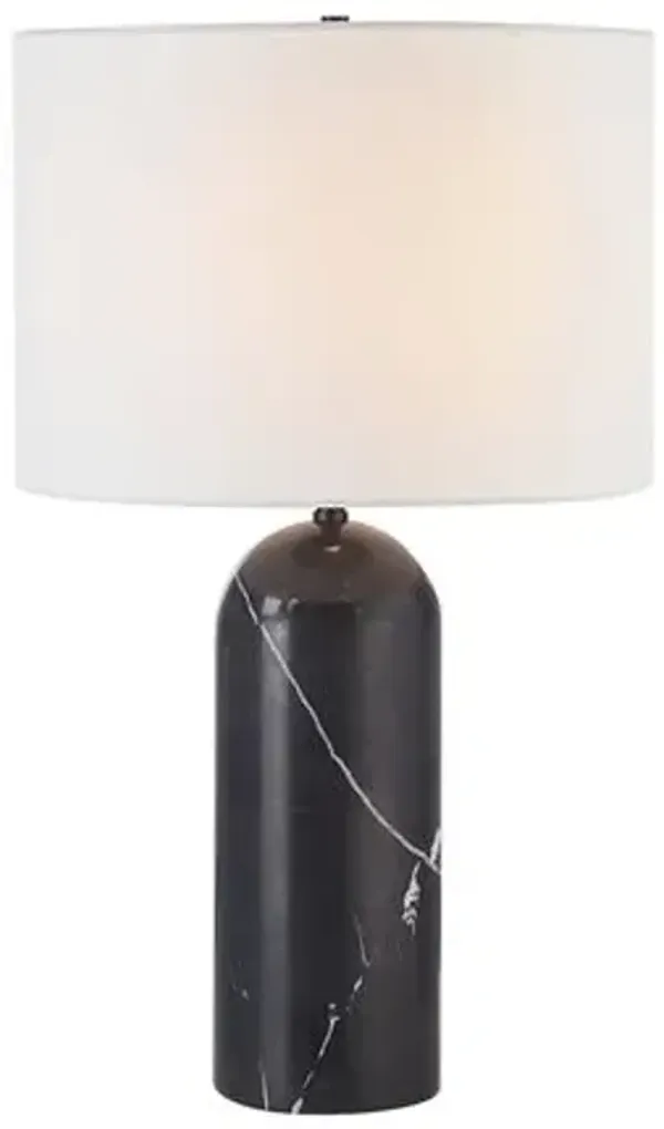 Icarus Marble Table Lamp - Matte Black