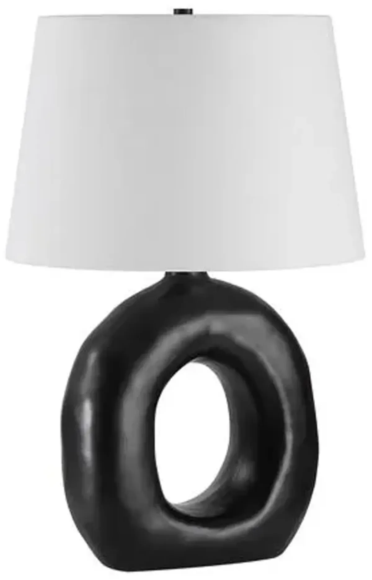 Ellara Ceramic Table Lamp - Black