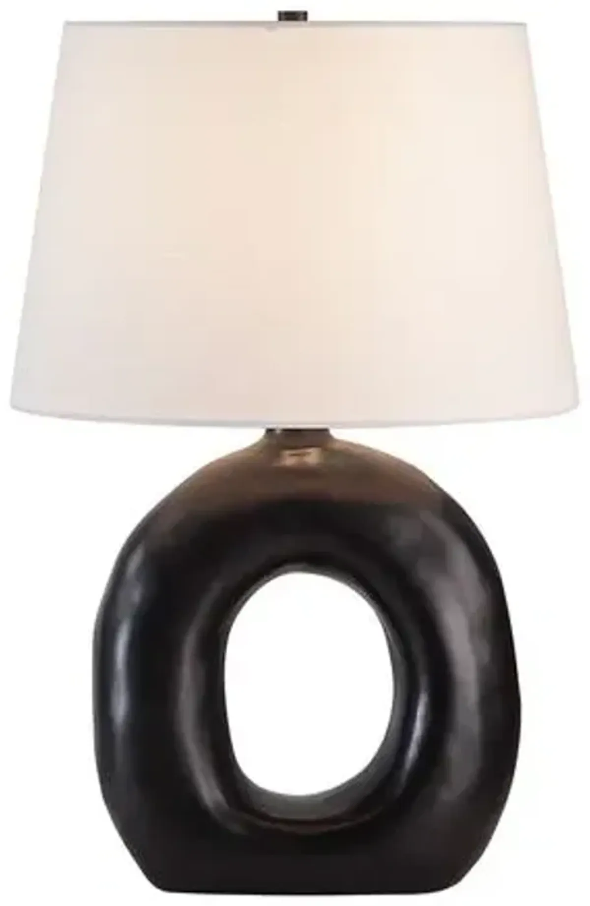 Ellara Ceramic Table Lamp - Black