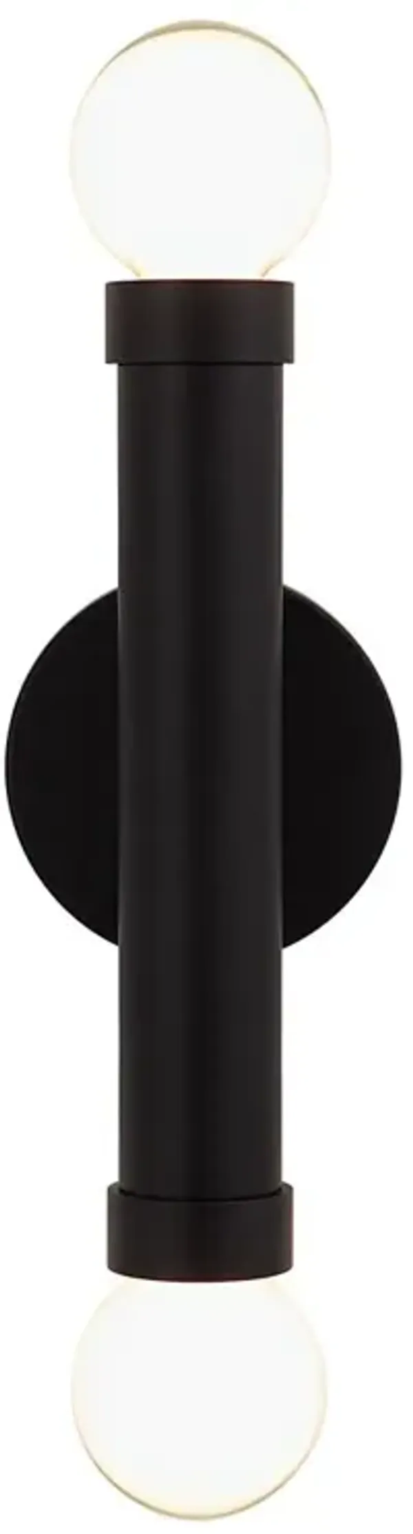 Evandra 2-Light Wall Sconce - Black