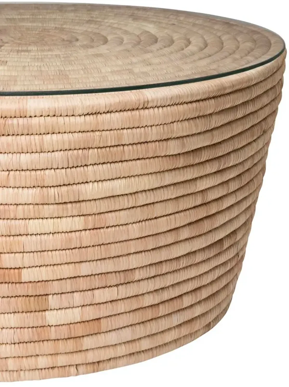 Malawian Palm Coffee Table, Natural