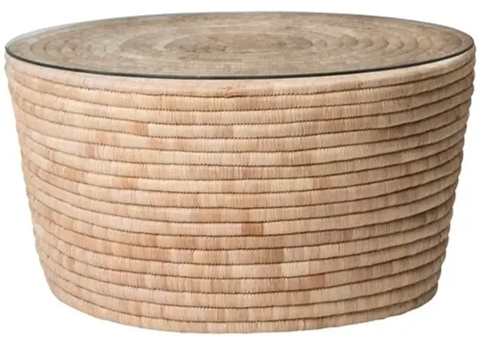 Malawian Palm Coffee Table - Natural - Ngala Trading Co. - Beige