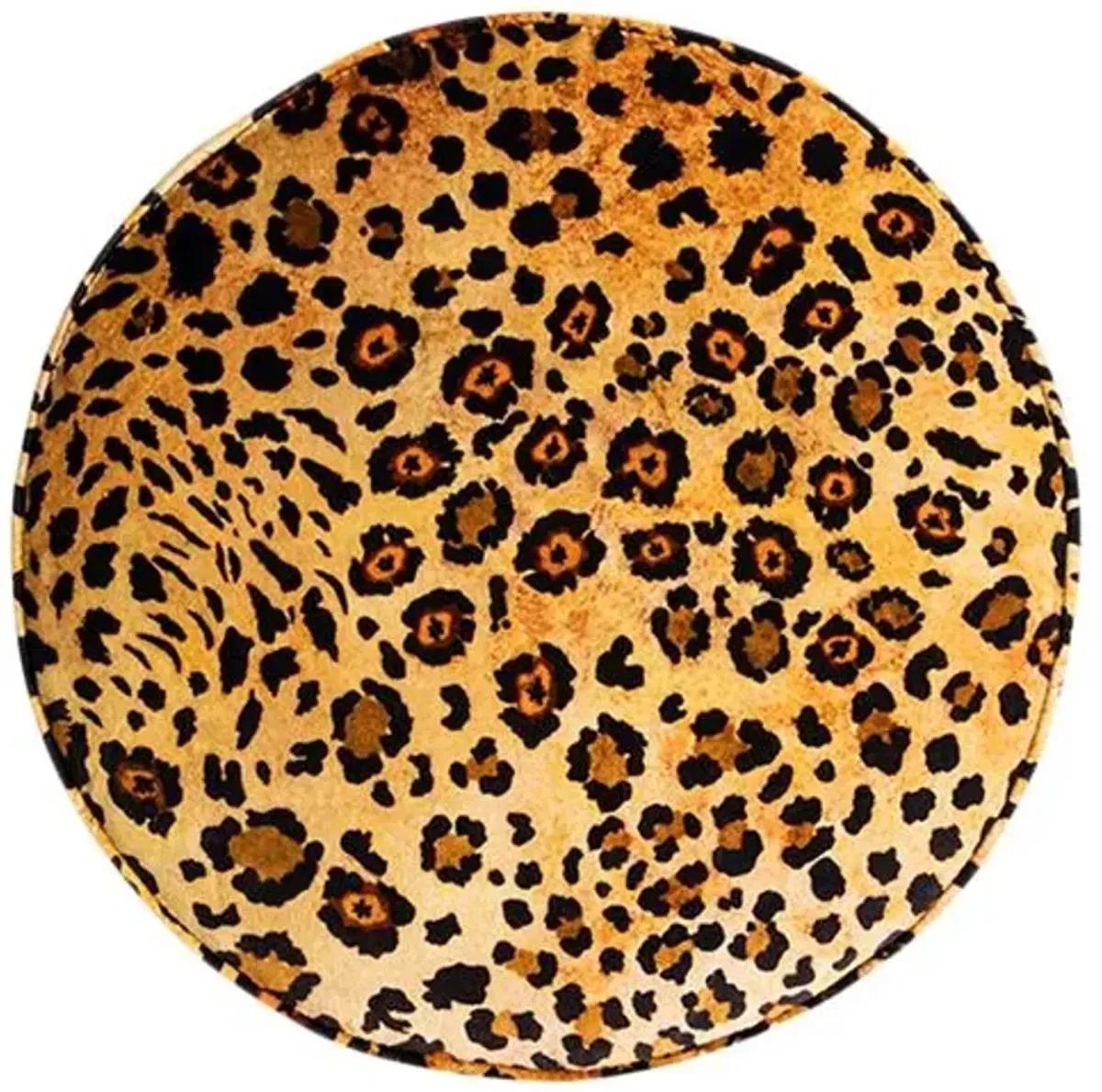 Safari Spot Velvet Pouf - Gold - Ngala Trading Co.