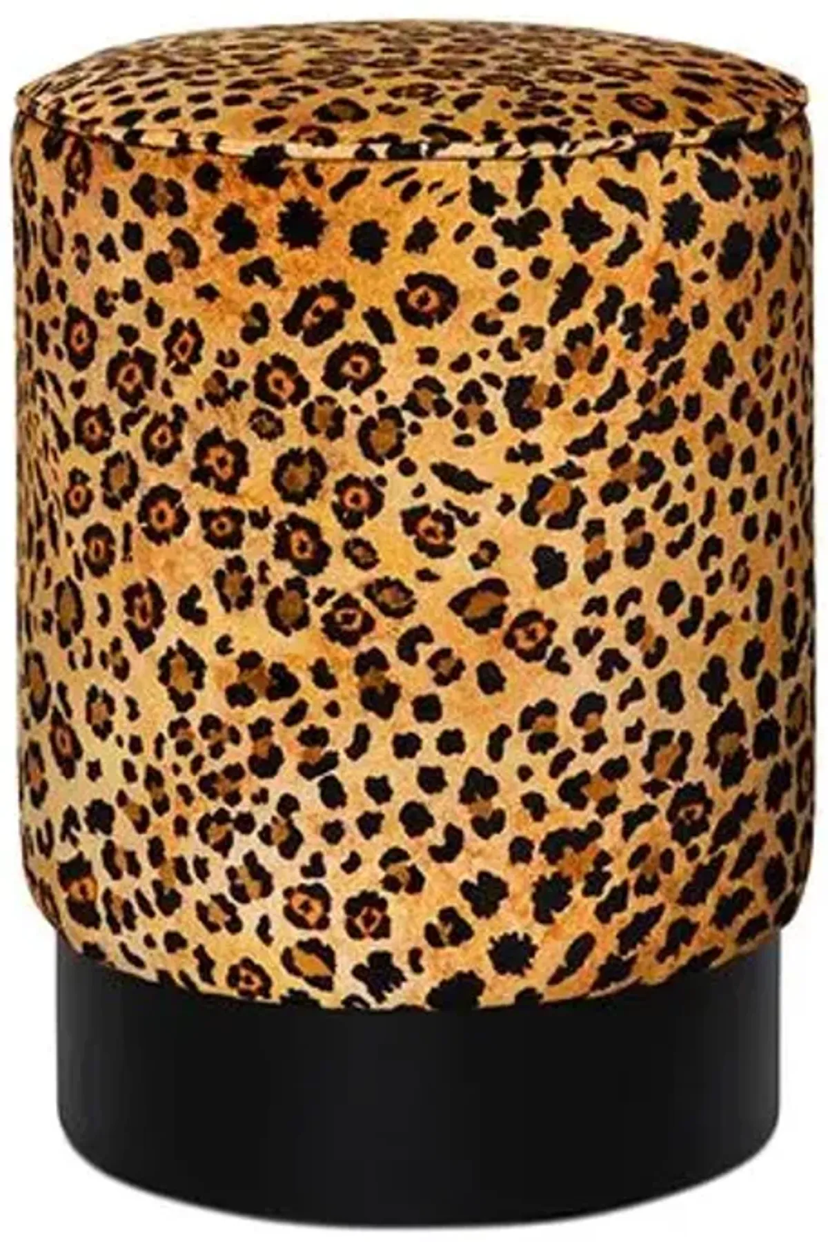 Safari Spot Velvet Pouf - Gold - Ngala Trading Co.