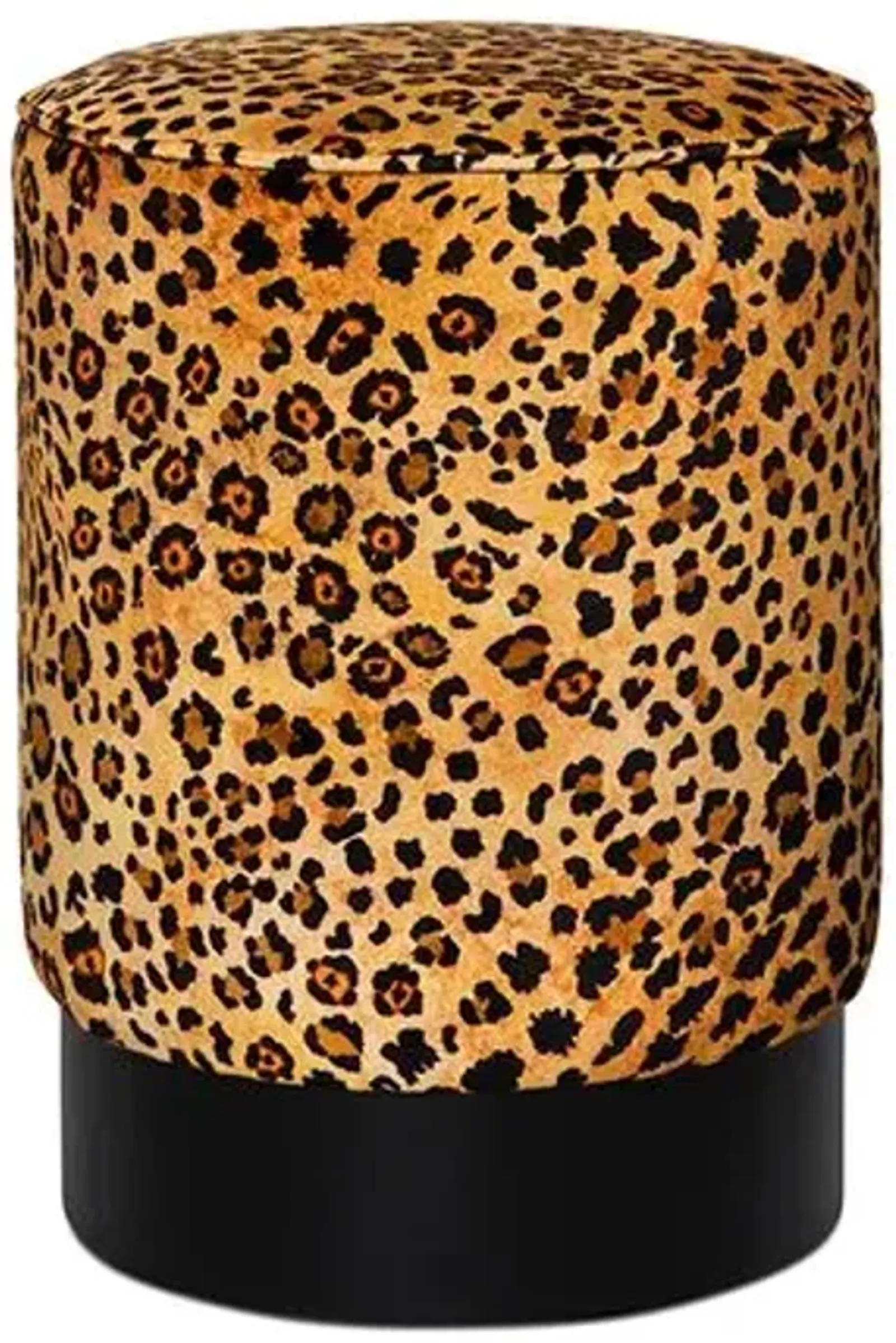 Safari Spot Velvet Pouf - Gold - Ngala Trading Co.