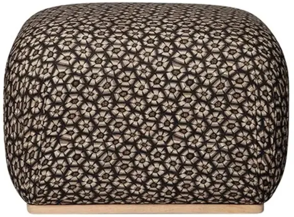 Nyala Thanda Tortoise Ottoman - Silver Linen - Ngala Trading Co. - Beige