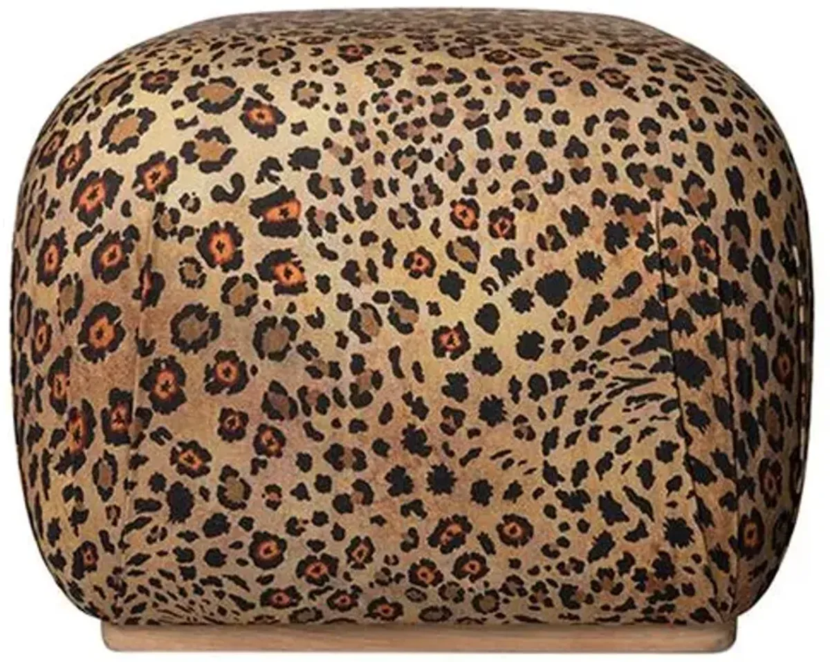 Nyala Safari Spot Ottoman - Gold - Ngala Trading Co.