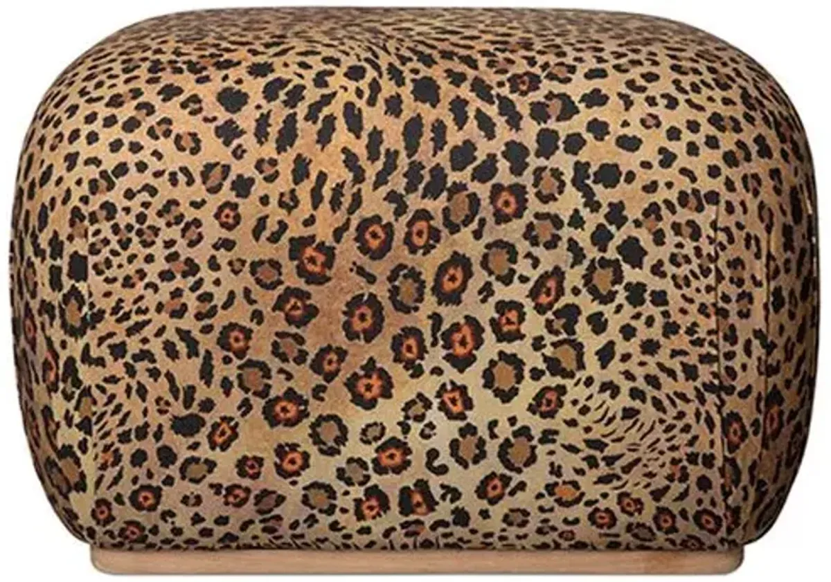 Nyala Safari Spot Ottoman - Gold - Ngala Trading Co.