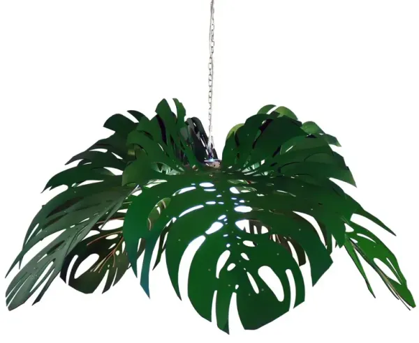 Delicious Monstera Leather Pendant - Ngala Trading Co. - Green