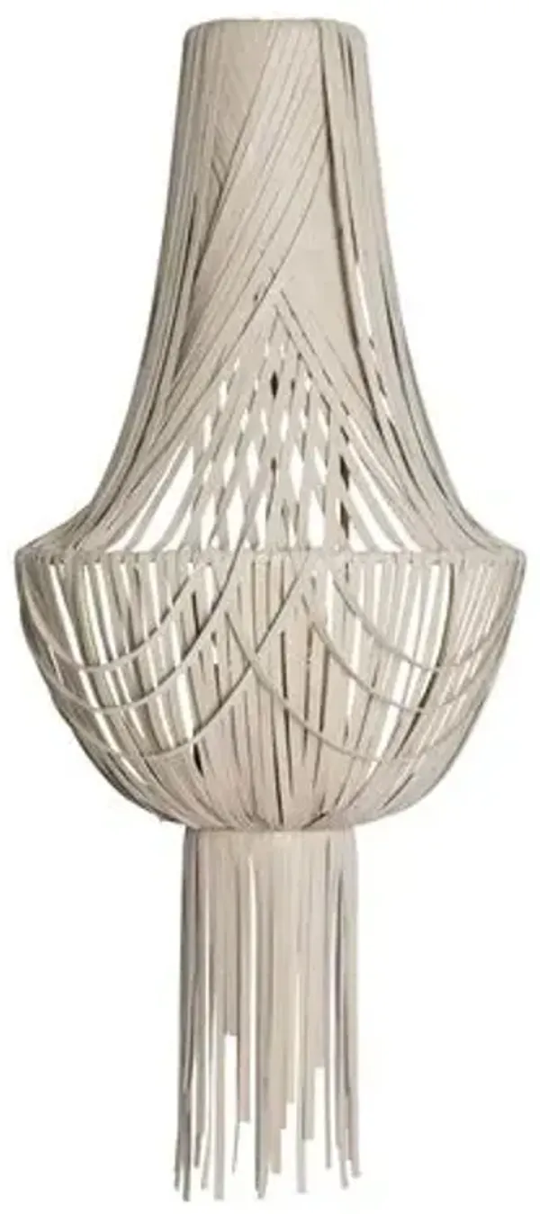 Empire Wall Sconce - Cream-Stone - Ngala Trading Co. - Beige