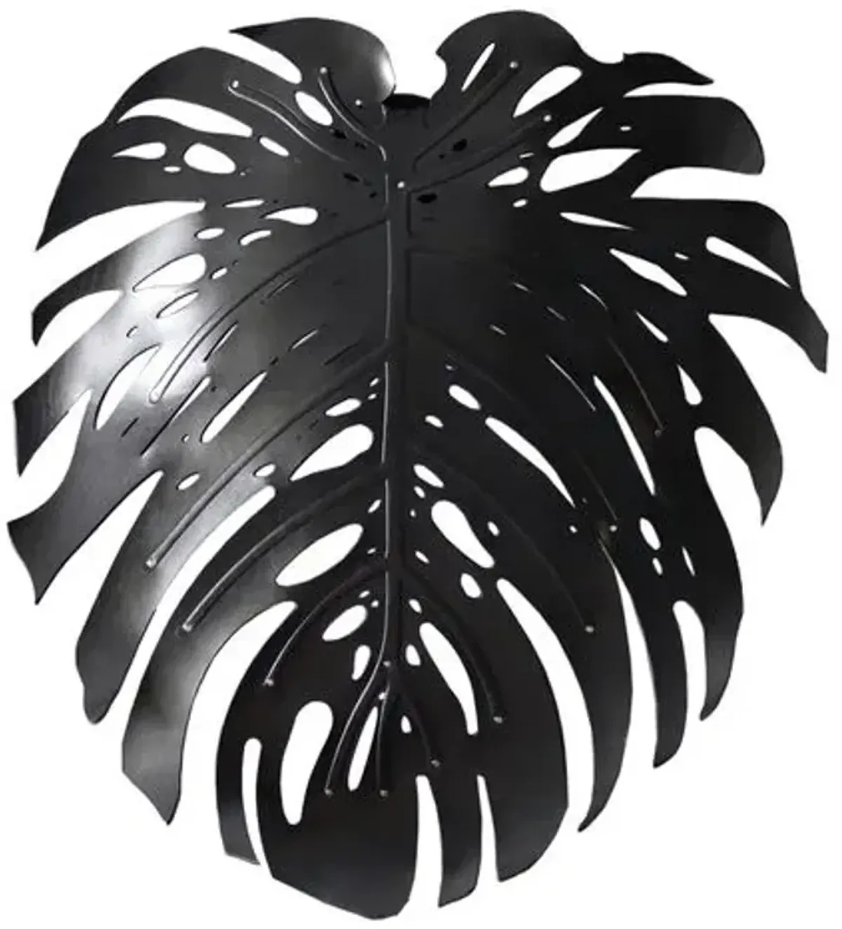 Delicious Palm Leather Wall Sconce - Ngala Trading Co. - Black