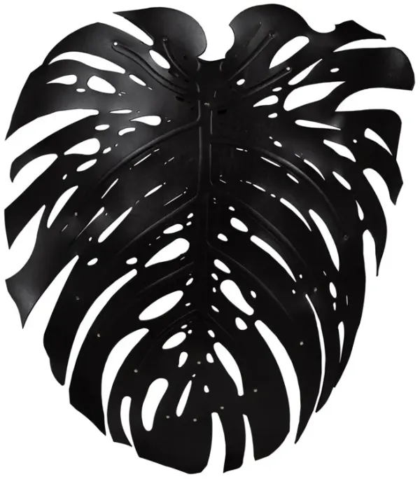 Delicious Monstera Leather Wall Sconce - Ngala Trading Co. - Black
