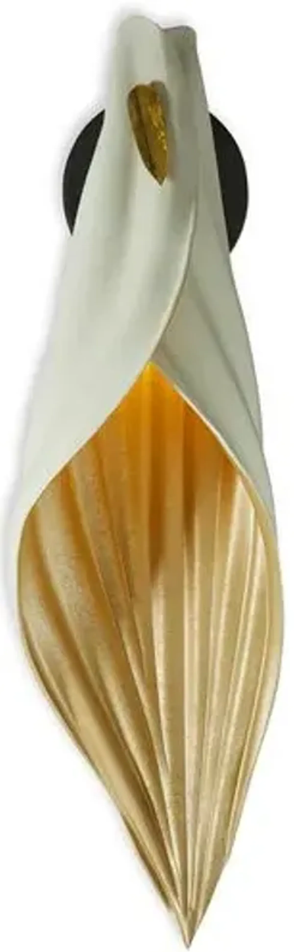 Blade Pressed Leather Wall Sconce - Ngala Trading Co. - Ivory
