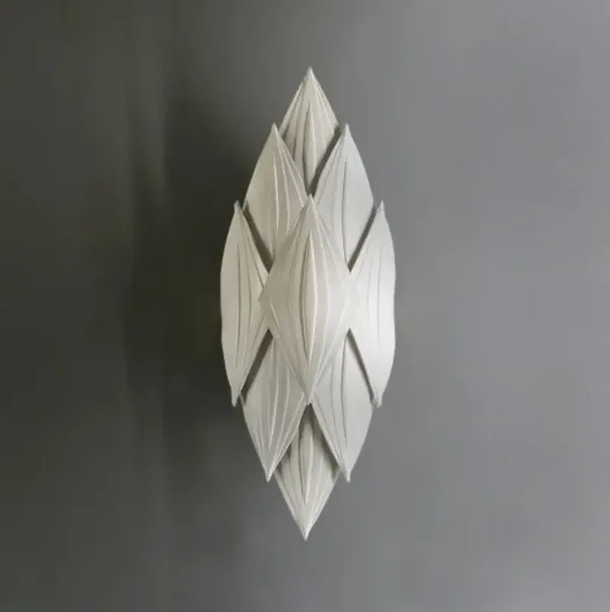 Mamba Embossed Leather Wall Sconce - Ngala Trading Co. - Ivory