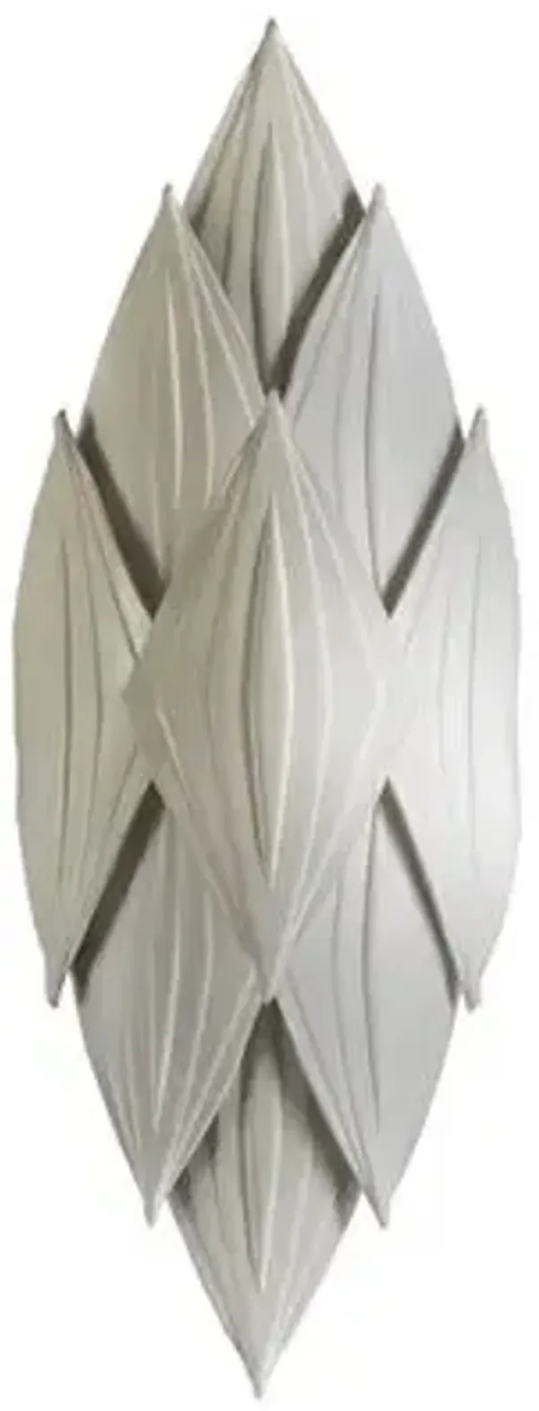 Mamba Embossed Leather Wall Sconce - Ngala Trading Co. - Ivory