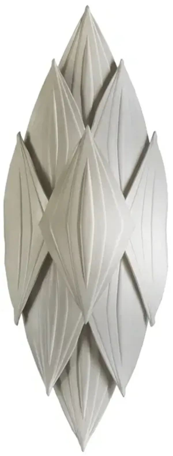 Mamba Embossed Leather Wall Sconce - Ngala Trading Co. - Ivory