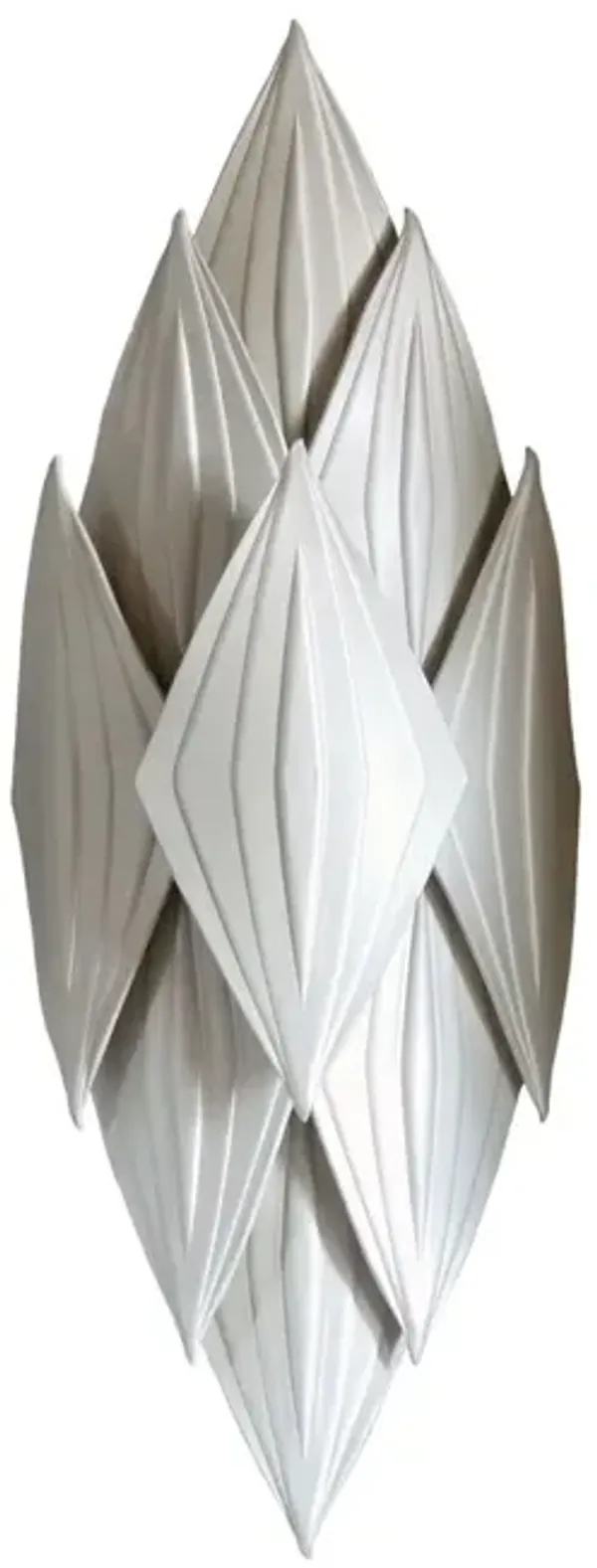 Mamba Embossed Leather Wall Sconce - Ngala Trading Co. - Ivory