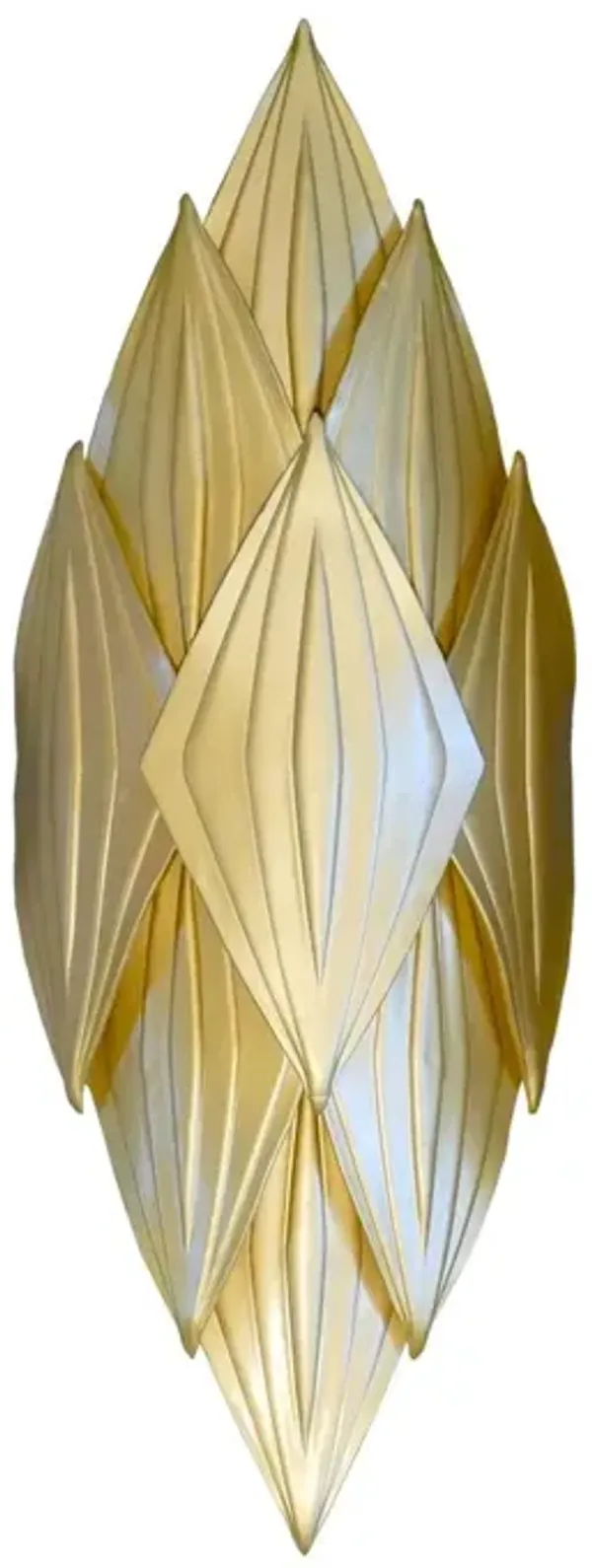 Mamba Embossed Leather Wall Sconce - Ngala Trading Co. - Gold