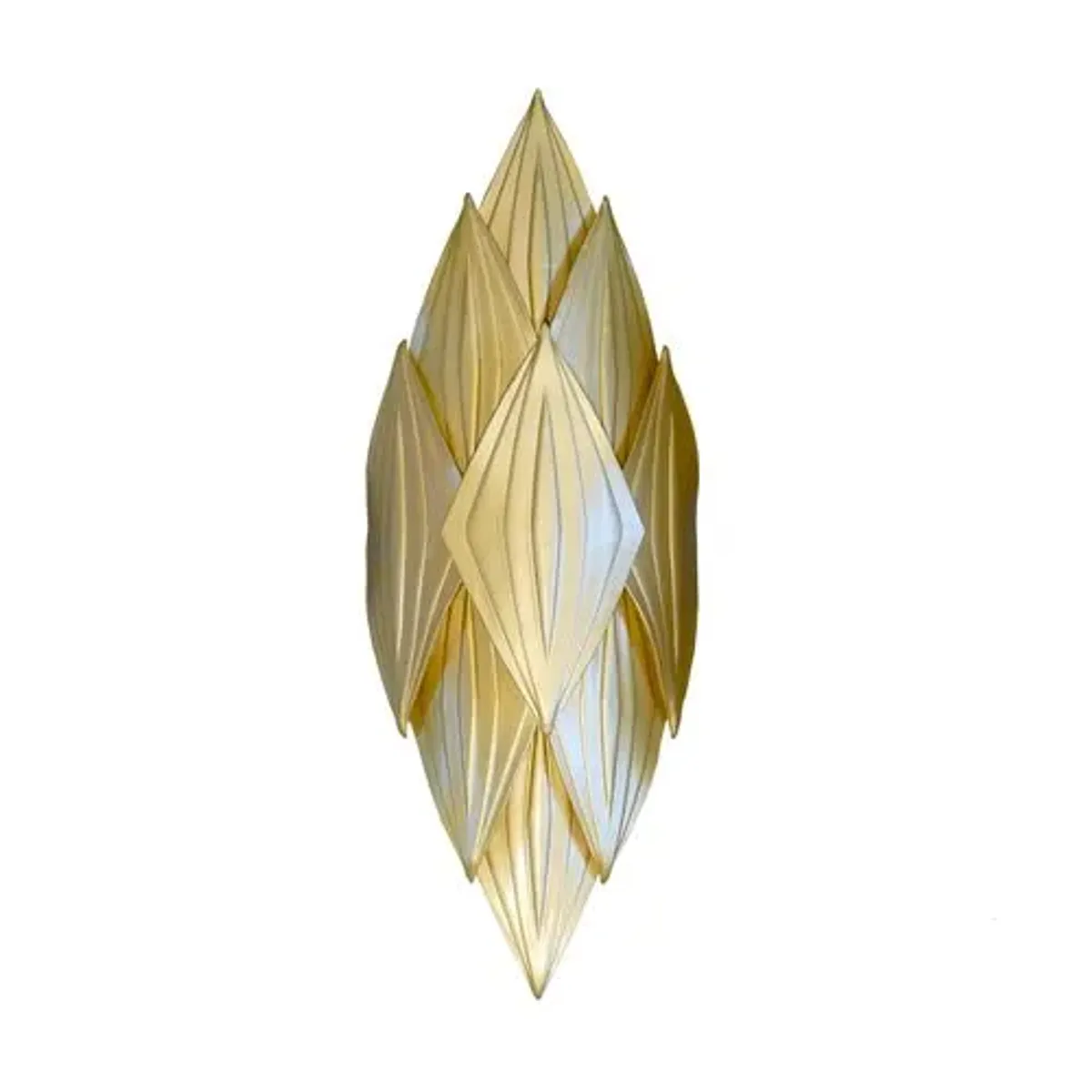 Mamba Embossed Leather Wall Sconce - Ngala Trading Co. - Gold