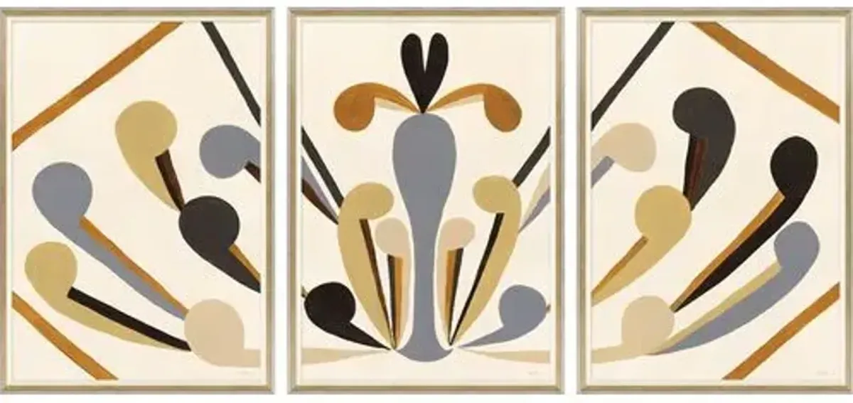 Susan Hable - Folklore Triptych - Soicher Marin - White