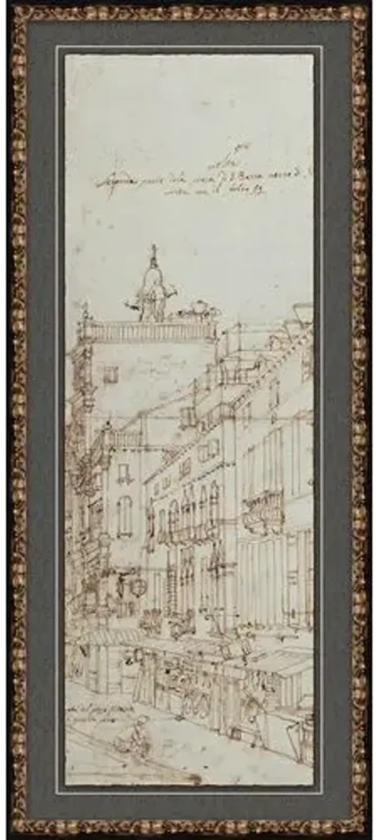 Canaletto Drawing - Soicher Marin - Brown