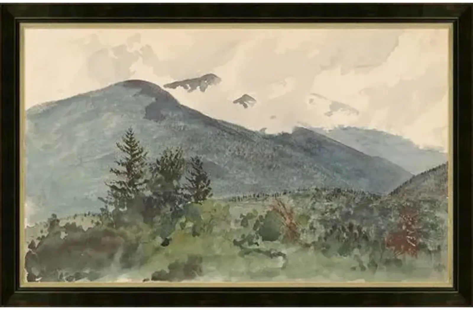 White Mountains from Fernald's Hill - Charles de Wolf - Soicher Marin - Green