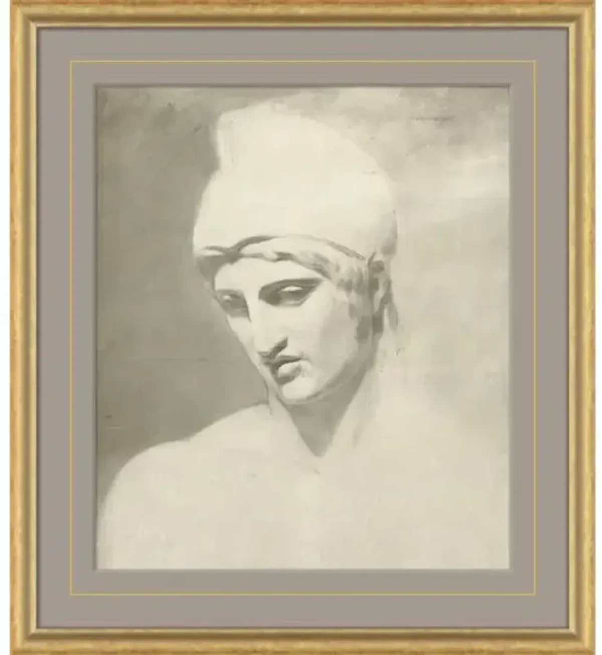 Bust Detail of Greek Soldier - Soicher Marin - Beige