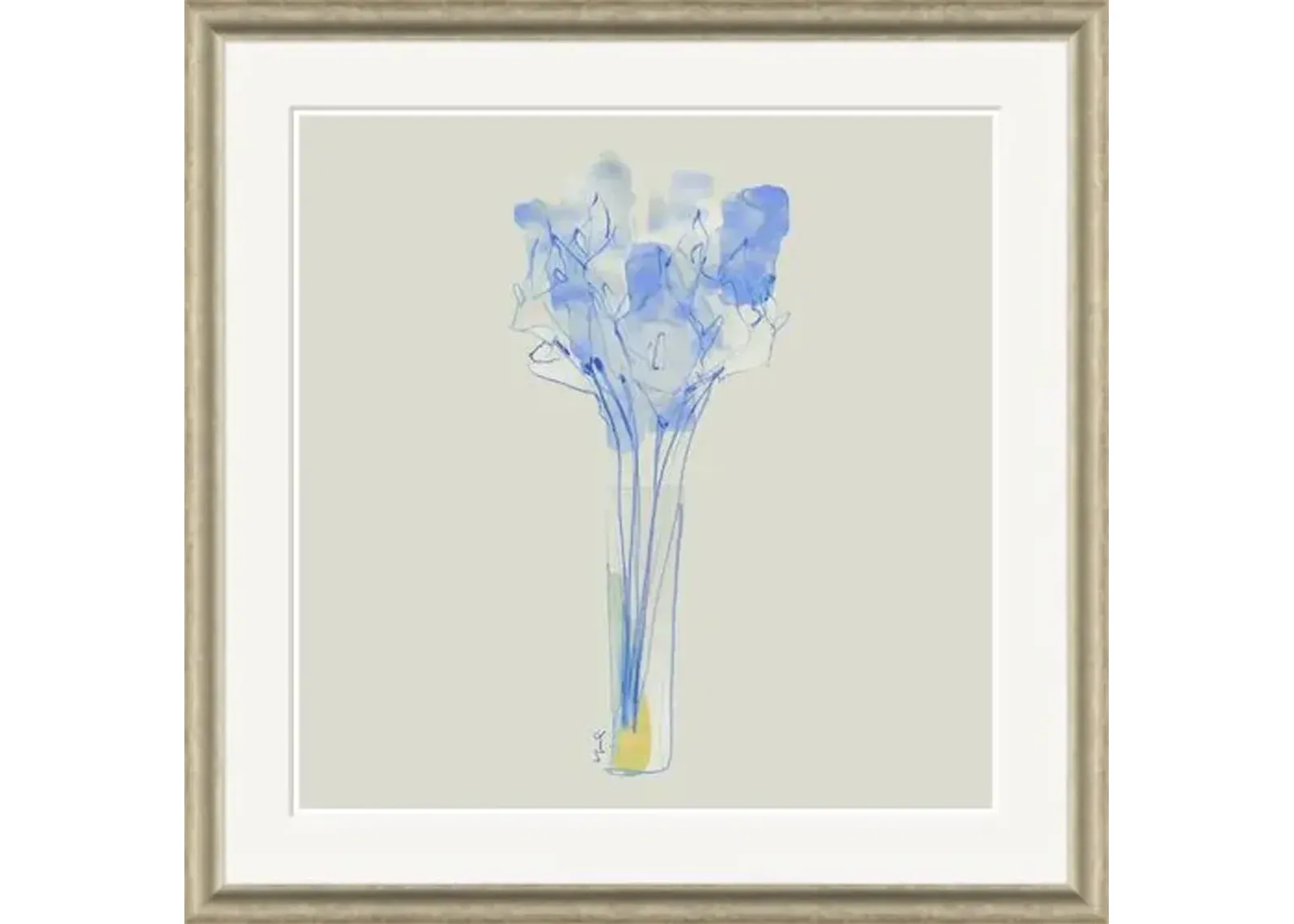 Calla Lilies in Blue - Soicher Marin - White