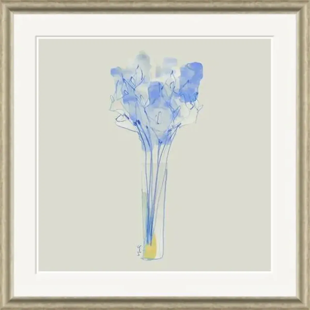 Calla Lilies in Blue - Soicher Marin - White