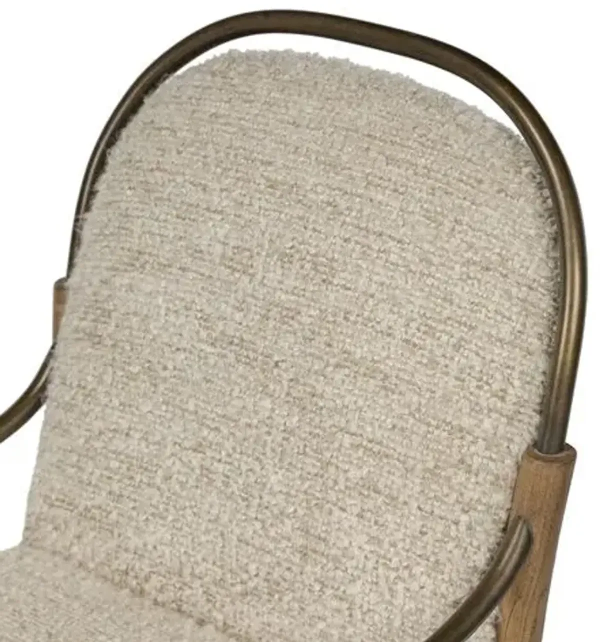 Demi Desk Chair - Ivan Stone Boucle - Amber Lewis x Four Hands - Gray