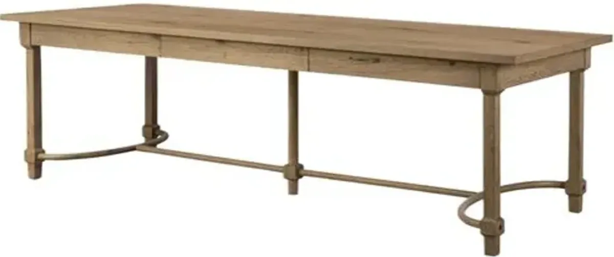 Edison Dining Table - Worn Oak Veneer - Amber Lewis x Four Hands