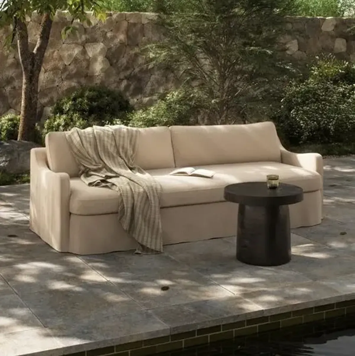 Aurelia Outdoor Sofa - Alessi Buff - Amber Lewis x Four Hands