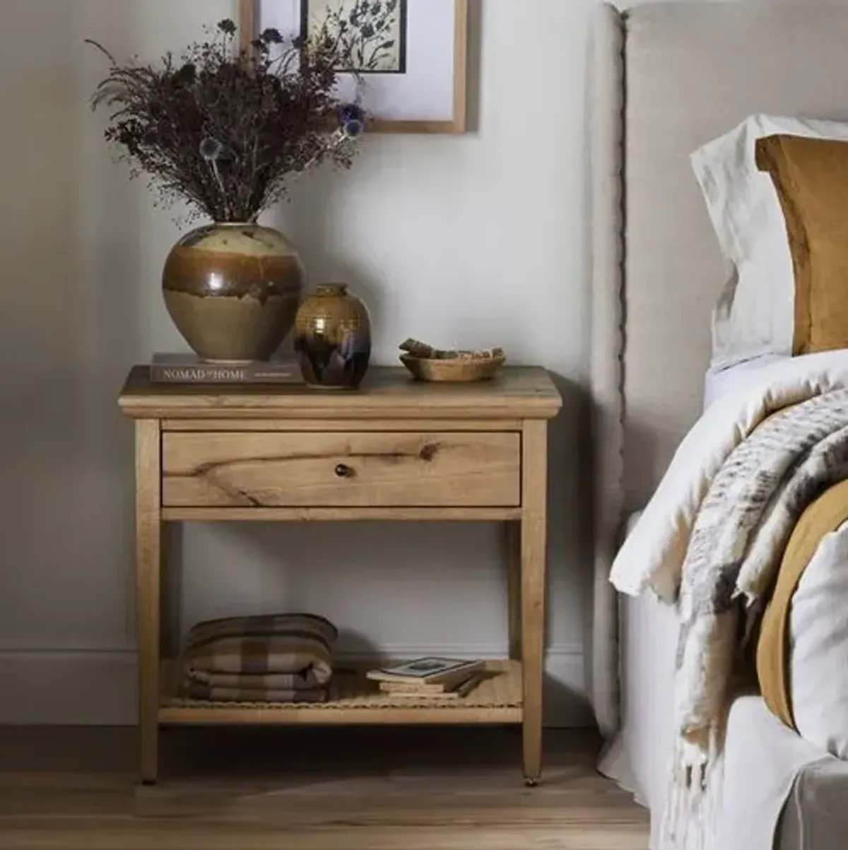 Mott Nightstand - Worn Oak - Amber Lewis x Four Hands