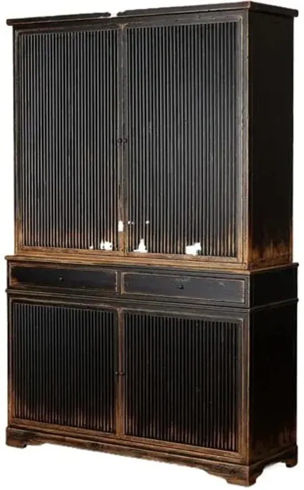 Turner Cabinet - Worn Black Pine - Amber Lewis x Four Hands