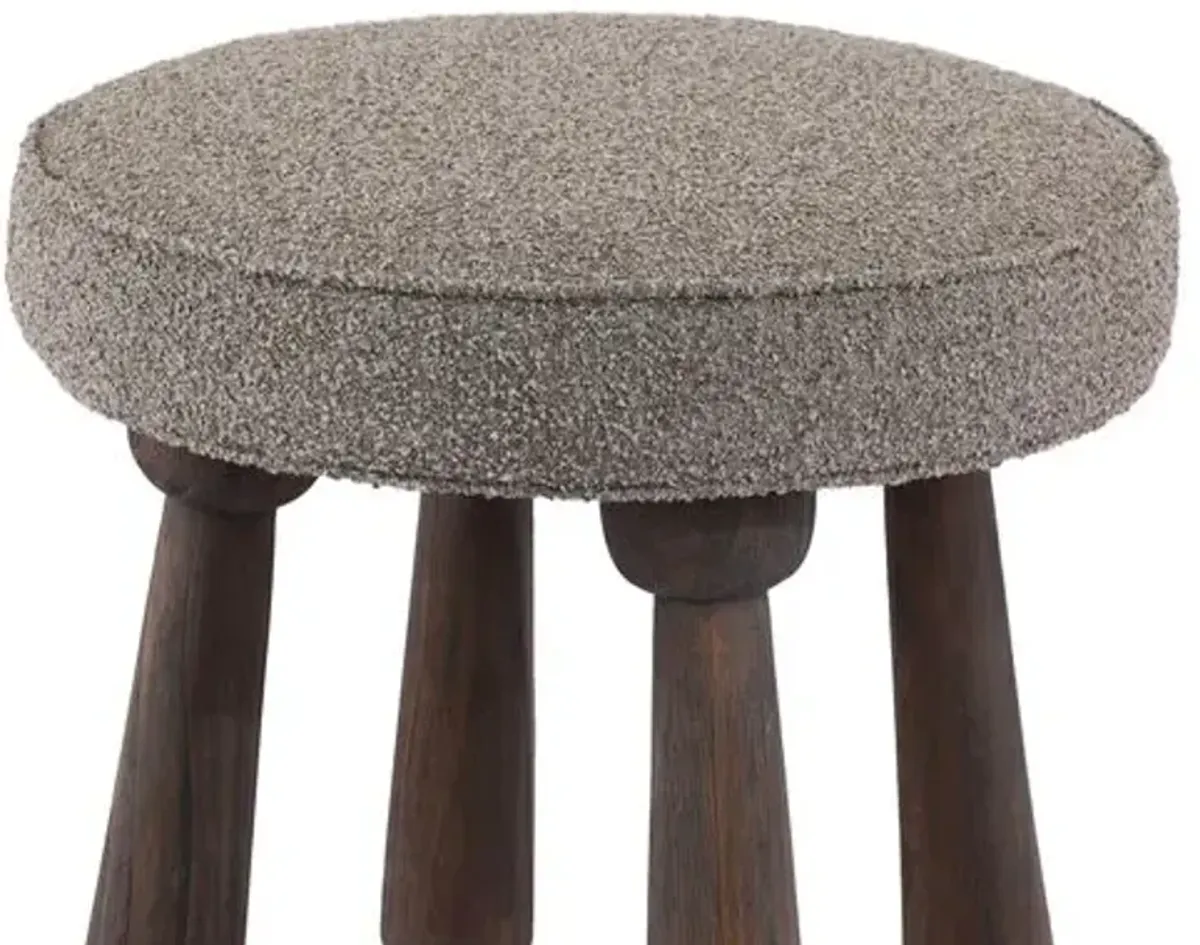 Halen Outdoor Stool - Lera Fawn Boucle - Amber Lewis x Four Hands - Brown