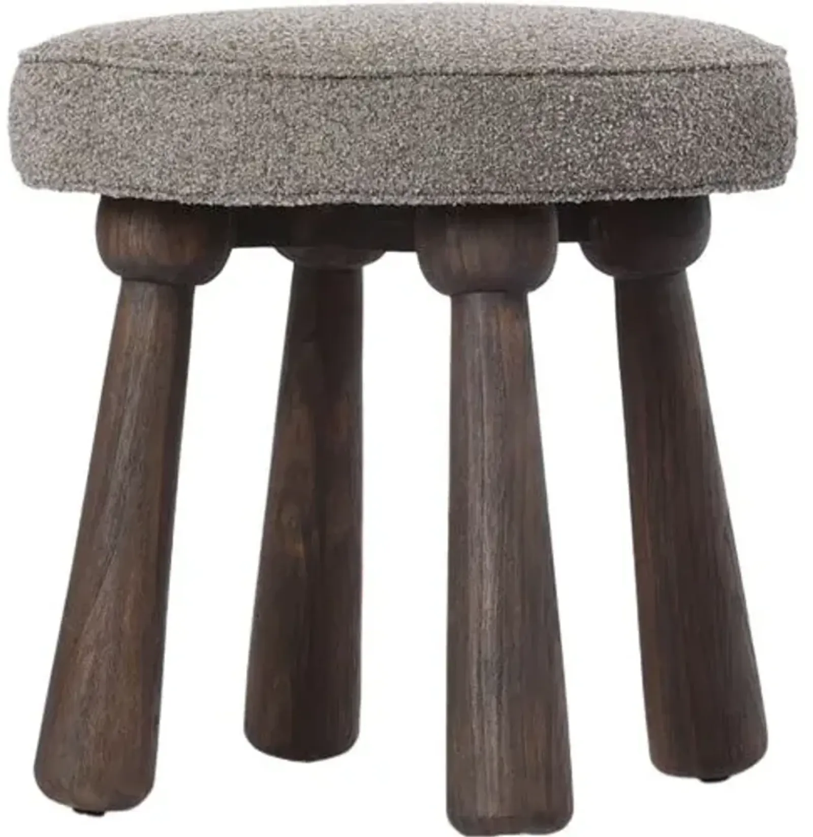 Halen Outdoor Stool - Lera Fawn Boucle - Amber Lewis x Four Hands - Brown