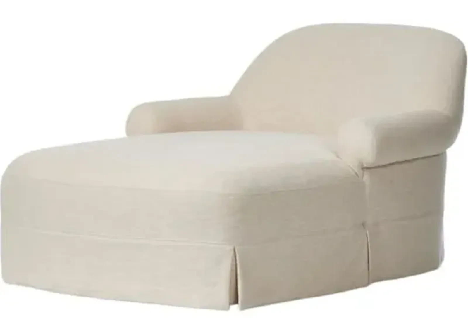 Arden Chaise Lounge - Bergamo Parchment - Amber Lewis x Four Hands - Beige - Comfortable, Sturdy, Stylish