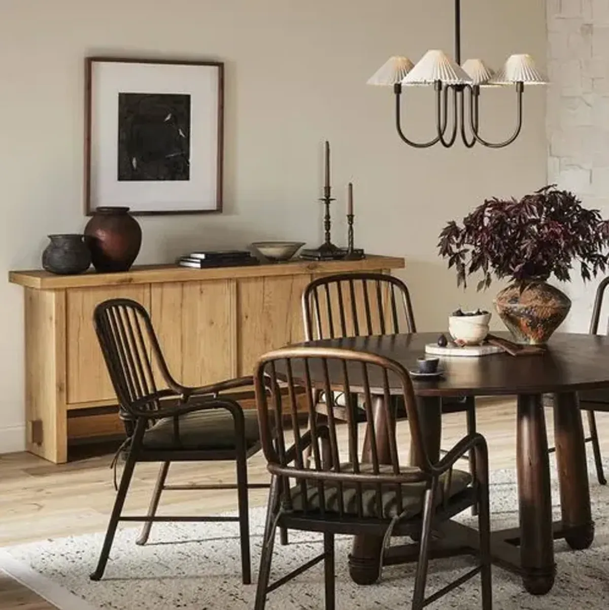 Norely Sideboard - Light Blonde Oak Veneer - Amber Lewis x Four Hands - Brown