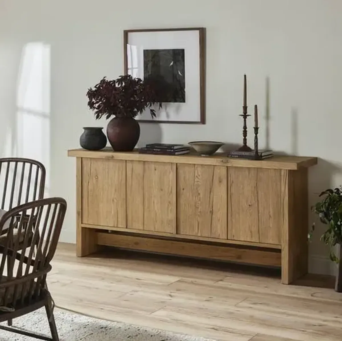 Norely Sideboard - Light Blonde Oak Veneer - Amber Lewis x Four Hands - Brown